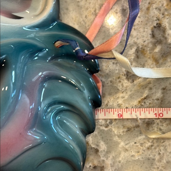 Vintage Clay Wall Art Fantasy Marti Gras Decorative Mask 1988 - Picture 6 of 9